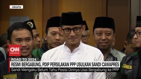 VIDEO: Resmi Bergabung, PDIP Persilakan PPP Usulkan Sandi Cawapres