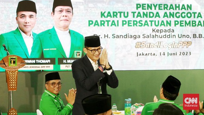 Plt Ketua Umum Partai Persatuan Pembangunan (PPP) Mardiono mengaku aktif menawarkan Menparekraf Sandiaga Uno bergabung menjadi kader sejak September 2022.