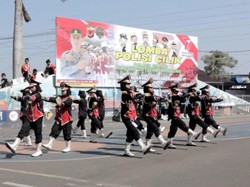 Serunya Kala Ratusan Bocah Cimahi-KBB Adu Lincah di Kantor Polisi