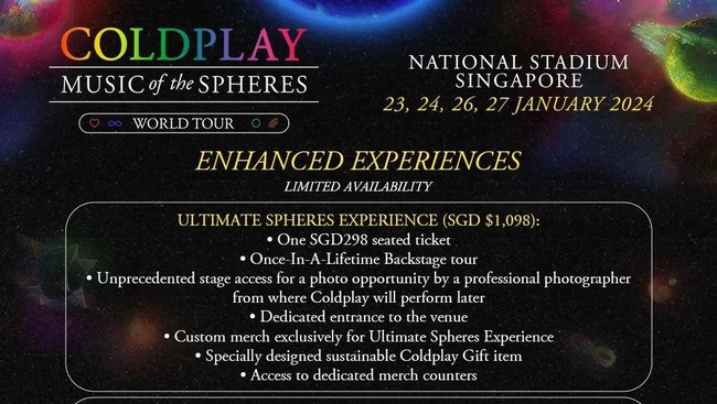 Harga tiket pesawat Jakarta-Singapura naik hingga dua kali lipat dibandingkan tarif biasanya pada pekan konser Coldplay yang digelar Januari 2024.