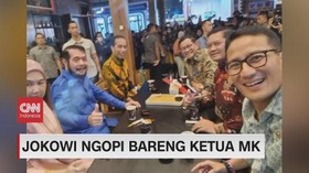 VIDEO: Jokowi Ngopi Bareng Ketua MK