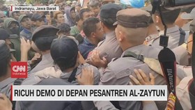 VIDEO: Ricuh Demo di Depan Pesantren Al-Zaytun