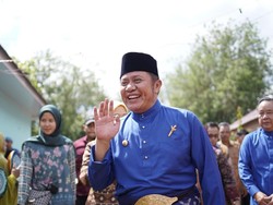 Gubernur Herman Deru Salat Id di Griya Agung, Langsung Lanjut Open House