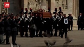 VIDEO: Ribuan Orang Hadiri Pemakaman Eks PM Italia Silvio Berlusconi