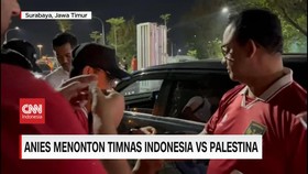 VIDEO: Anies Baswedan Nonton Timnas Indonesia vs Palestina