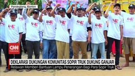 VIDEO: Deklarasi Dukungan Komunitas Sopir Truk Dukung Ganjar