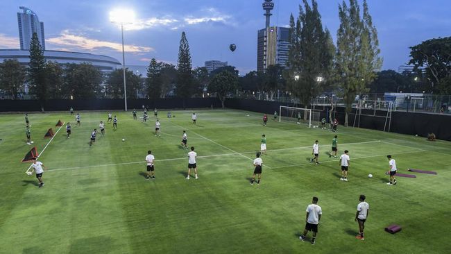 Argentina Latihan di GBK, Indonesia di Lapangan A