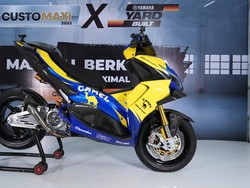 Modifikasi Yamaha Aerox ala Tunggangan Valentino Rossi