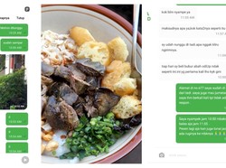 Dicuekin Pelanggan 1 Jam, Ojol Ini Lahap Makanan yang Diantar