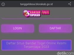 Duh! Situs Desa Tanggel Blora Diretas Tampilkan Iklan Judi Online