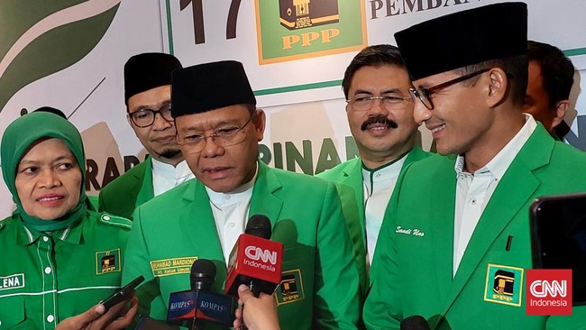 Mardiono Sebut Kompetisi di Muktamar Hal Biasa, Minta Kader PPP Kompak Plt Ketua Umum Partai Persatuan Pembangunan (PPP) Muhamad Mardiono meminta seluruh kader agar tetap kompak menjelang pelaksanaan Muktamar.