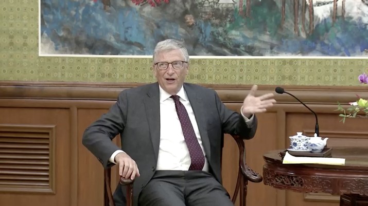 Presiden China Xi Jinping bertemu dengan Bill Gates, Jumat (16/6/2023). Presiden China Xi Jinping bertemu dengan Bill Gates, Jumat (16/6/2023). (Tangkapan Layar Video Reuters/CHINA CENTRAL TELEVISION (CCTV))