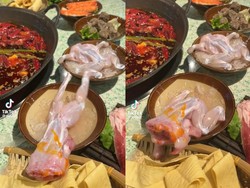 Sudah Dipotong, Kodok Ini Kabur Saat Akan Direbus di Kuah Hot Pot!
