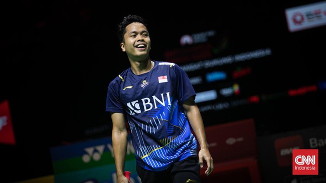 Presiden Jokowi menyampaikan harapan sekaligus doa agar Anthony Ginting menjadi juara Indonesia Open 2023.