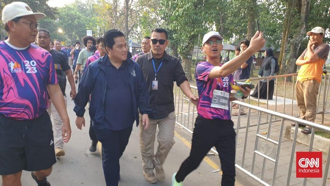 Ketua Umum PSSI Erick Thohir berharap Timnas Indonesia memberikan perlawanan kepada Argentina dalam pertandingan FIFA Matchday di SUGBK, Senin (19/6).