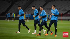 FOTO: Persiapan Level Juara Dunia Argentina di Stadion GBK