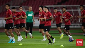FOTO: Timnas Indonesia Siapkan Strategi Lawan Argentina
