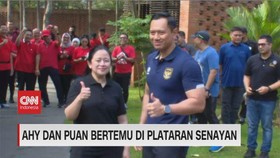 VIDEO: Puan dan AHY Bertemu di Senayan