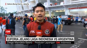VIDEO: Euforia Jelang Laga Indonesia Vs Argentina