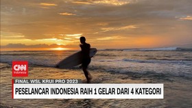 VIDEO:Peselancar Indonesia Raih 1 Gelar dari 4 Kategori Surfing League