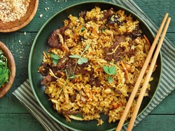 Resep Nasi Goreng Daging Iris yang Gurihnya Spesial Buat Sarapan