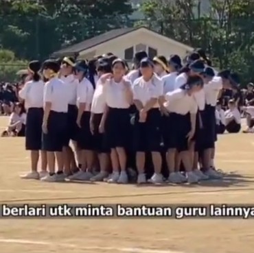 Viral Video Para Siswa dan Guru di Jepang Lindungi Siswi Muslim yang Pingsan