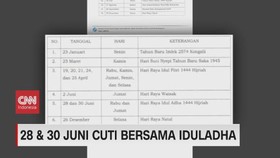 VIDEO: 28 & 30 Juni Cuti Bersama Iduladha