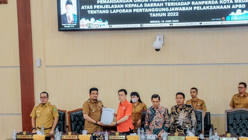 Bobby Nasution, menyusul keberhasilan meraih predikat Wajar Tanpa Pengecualian (WTP) untuk Laporan Keuangan Pemerintah Daerah (LKPD) Medan Tahun Anggaran 2022.