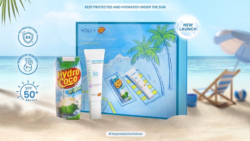 YOU Beauty, salah satu brand kecantikan di Indonesia kembali berinovasi dengan meluncurkan produk terbaru hasil kolaborasi bersama Hydro Coco