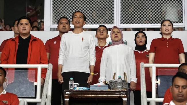 Presiden Jokowi berencana menyaksikan laga Indonesia vs Irak pada perebutan tempat ketiga Piala Asia U-23 di kamar alias tidak menggelar nobar.