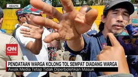 VIDEO: Pendataan Warga Kolong Tol Sempat Diadang Warga