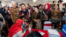 Hadiri Pencanangan Imunisasi IPV, Puan Ingatkan Indonesia Emas 2045
