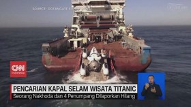 VIDEO: Pencarian Kapal Selam Wisata Titanic yang Hilang