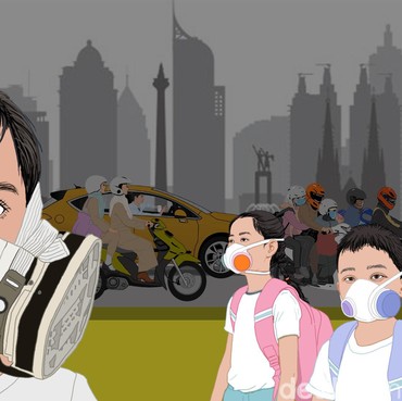 Menanti Hujan Bilas Polusi Udara Jakarta