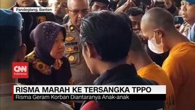 VIDEO: Risma Marah ke Tersangka Perdagangan Manusia