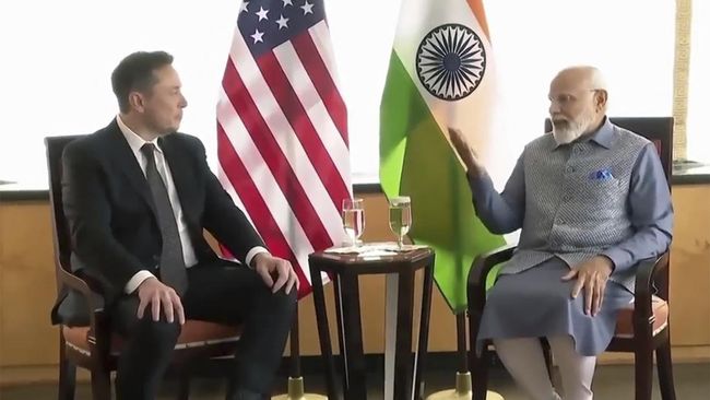 Elon Musk Bertemu PM India, Bahas Investasi Signifikan