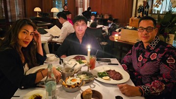 Inge dan Ari ajak Kenzo makan malam