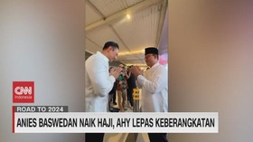 VIDEO: Anies Baswedan Naik Haji, AHY Lepas Keberangkatan