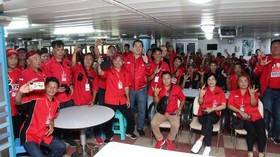 Dipimpin Wagub Sulut, Kader PDIP Sulut Berlayar Menuju Peringatan BBK
