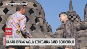 VIDEO: Kaisar Jepang Kagum Kemegahan Candi Borobudur