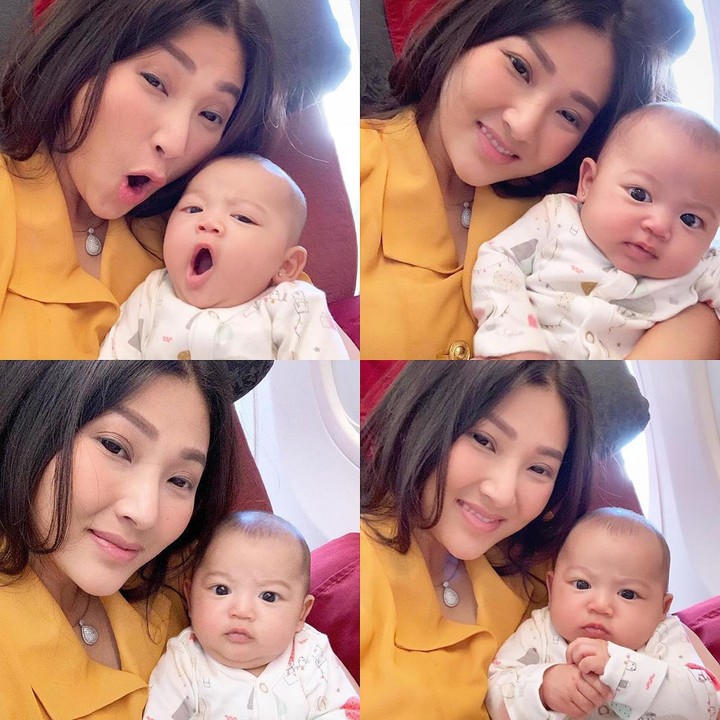 <p>Artis sekaligus istri Ruben Onsu, melahirkan anak keduanya di Singapura. Anak keduanya, Thania Putri Onsu, lahir pada 5 Mei 2019 di Thomson Medical Singapore. (Foto: Instagram @thaniaputrionsu)</p>