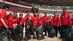 Kaum Muda Binaan PDIP Jadi Motor Penjaga Kebersihan Bulan Bung Karno