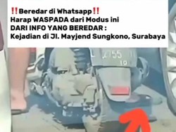 Aksi Meresahkan Pria Pakai Sandal Berpaku Diduga Bikin Ban Bocor di Surabaya
