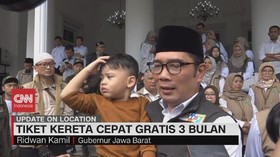 VIDEO: Melesat 35 Km/Jam, Tiket Kereta Cepat Gratis 3 Bulan