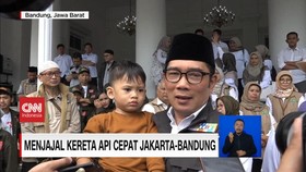 VIDEO: Ridwan Kamil: Kereta Cepat Jakarta Bandung Gratis 3 Bulan