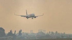 Kebakaran Lahan Terjadi Dekat Bandara Syamsudin Noor Kalsel