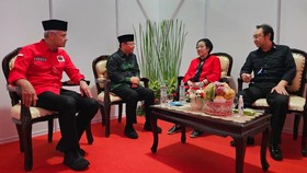 Ganjar Pranowo Tiba di GBK, Hadiri Peringatan Puncak Bulan Bung Karno