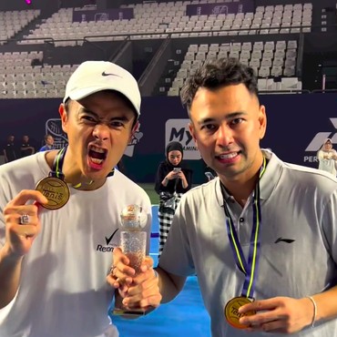 Raffi Ahmad-Dion Wiyoko Berhasil Kalahkan Desta-Dikta di Lagi Lagi Tenis