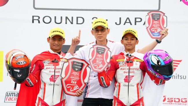 Dua pembalap Indonesia naik podium di kelas Asia Production 250cc (AP 250) pada putaran ketiga Asia Road Racing Championship 2023.