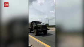 VIDEO: Penampakan Kendaraan Militer Wagner Konvoi Serbu Moskow